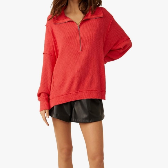 Free People Sweaters - Free People Red Walk Away Tunic